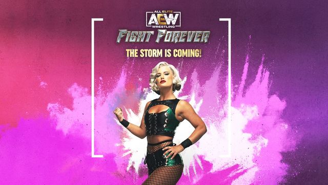 Game cover: AEW: Fight Forever - The Storm is Coming!