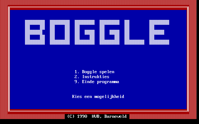 Game cover: Boggle