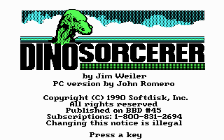 Game cover: Dino-Sorcerer