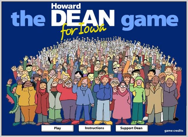 Game cover: The Howard Dean for Iowa Game