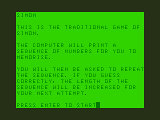 Game cover: Simon
