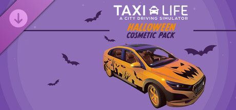 Game cover: Taxi Life: A City Driving Simulator - Halloween Cosmetic Pack