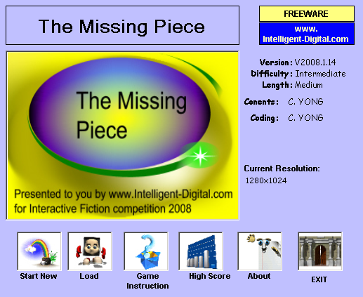 Game cover: The Missing Piece
