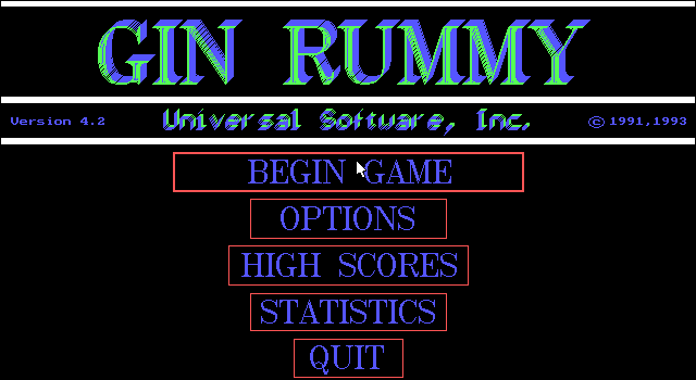 Game cover: GinRummy