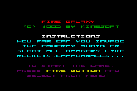 Game cover: Fire Galaxy