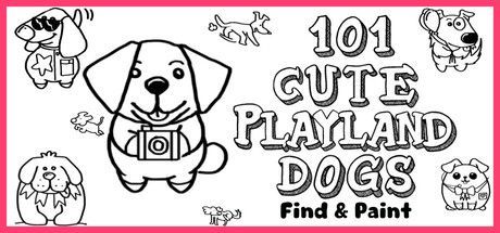 Game cover: 101 Cute Playland Dogs: Find & Paint