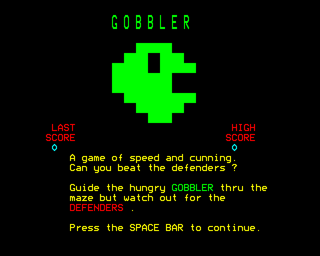 Game cover: Gobbler