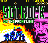 Game cover: Sgt. Rock: On the Frontline