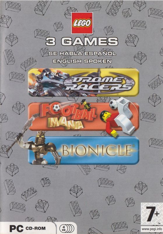 Game cover: LEGO: 3 Games - Drome Racers / Football Mania / Bionicle