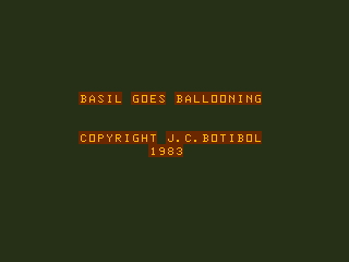 Game cover: Basil Goes Ballooning