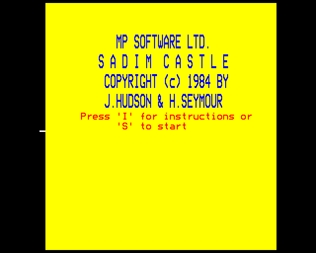 Game cover: Sadim's Castle