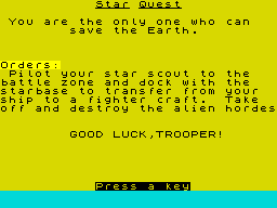 Game cover: Star Quest