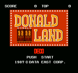 Game cover: Donald Land