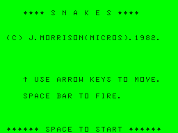 Game cover: Snakes
