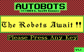 Game cover: Autobots