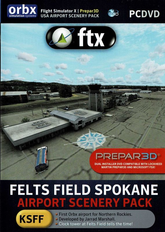 Game cover: FTX Felts Field Spokane: Airport Scenery Pack