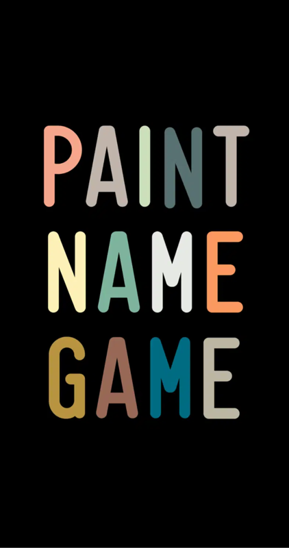 Game cover: Paint Name Game