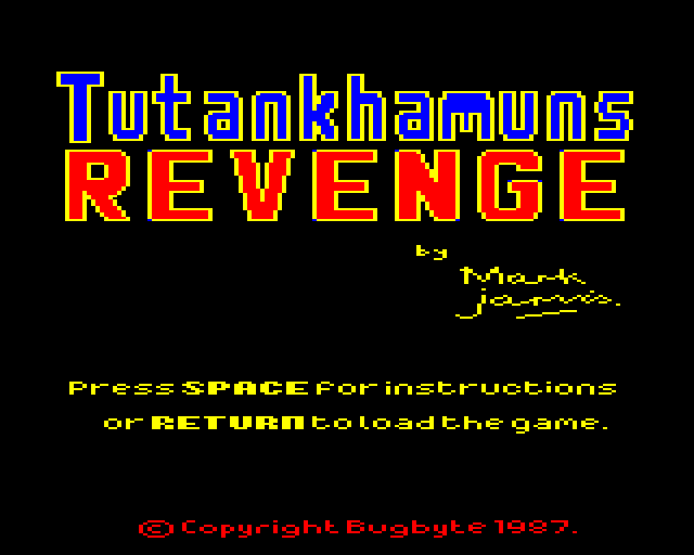 Game cover: Tutankhamun's Revenge
