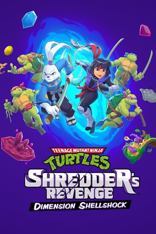 Game cover: Teenage Mutant Ninja Turtles: Shredder's Revenge - Dimension Shellshock