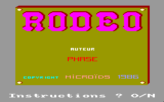 Game cover: Rodeo