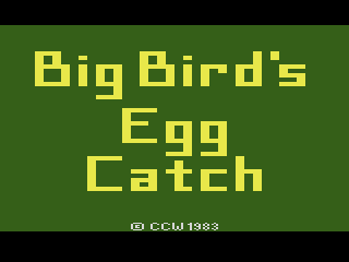 Game cover: Big Bird's Egg Catch