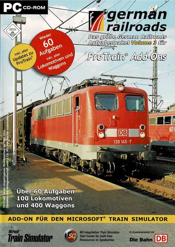 Game cover: German Railroads: Das große German Railroads Aufgaben Paket Volume 3 für ProTrain Add-Ons