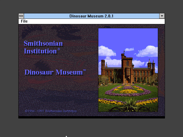 Game cover: Smithsonian Institution: Dinosaur Museum
