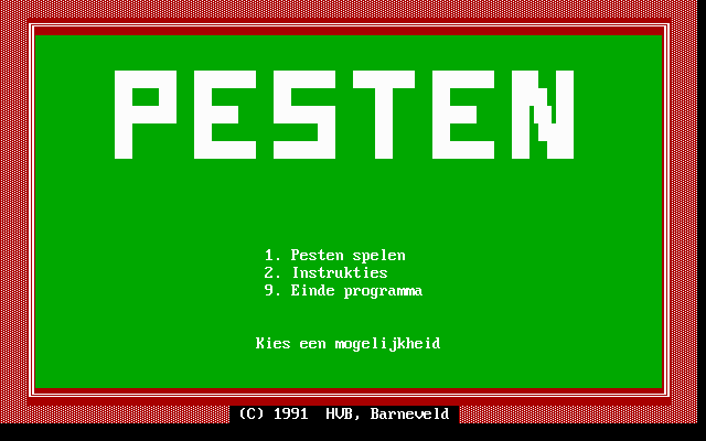 Game cover: Pesten