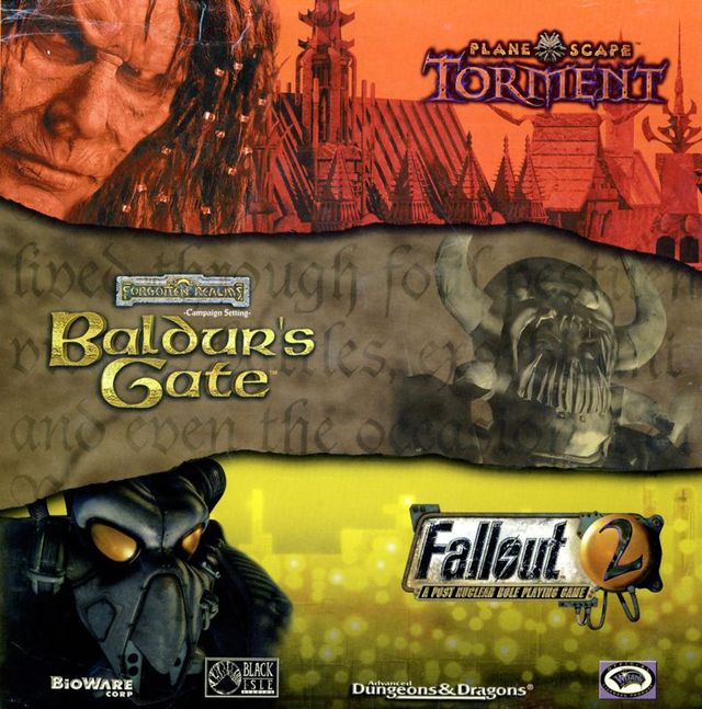 Game cover: Planescape: Torment / Baldur's Gate / Fallout 2