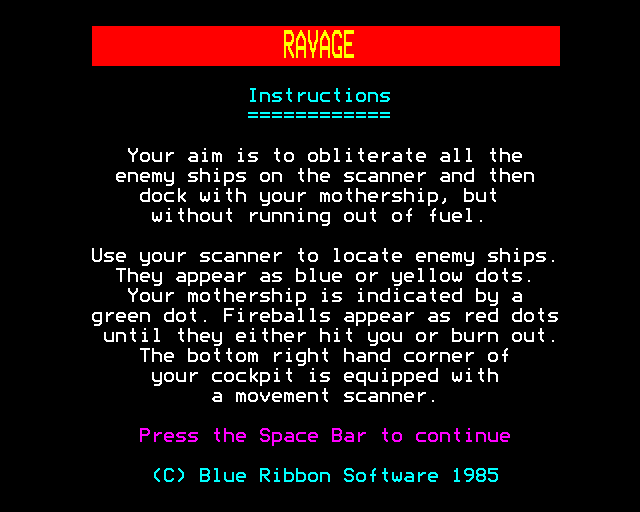 Game cover: Ravage