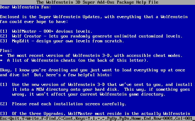 Game cover: Wolfenstein 3D Super Upgrades