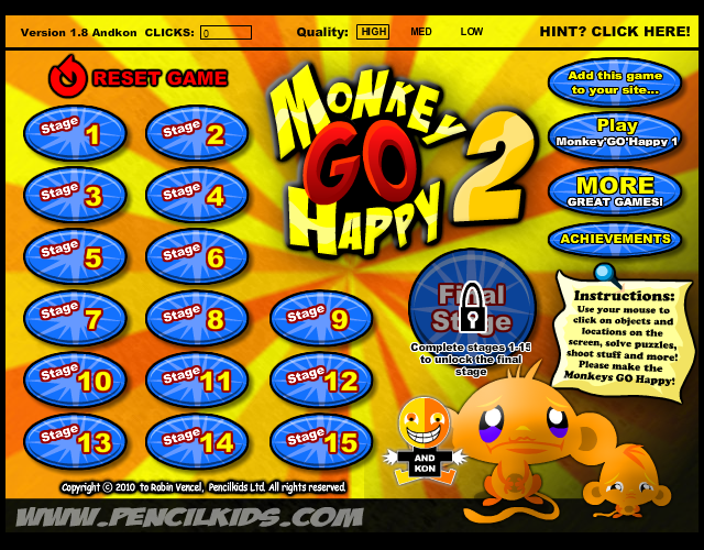 Game cover: Monkey Go Happy 2