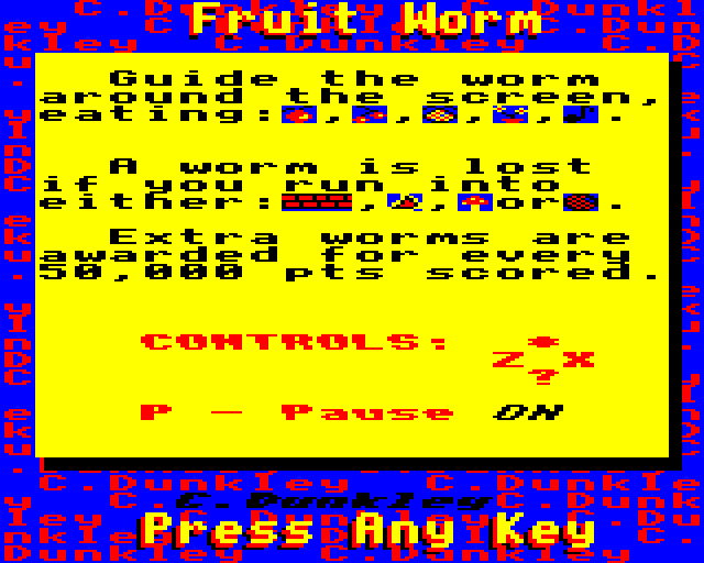 Game cover: Fruit Worm
