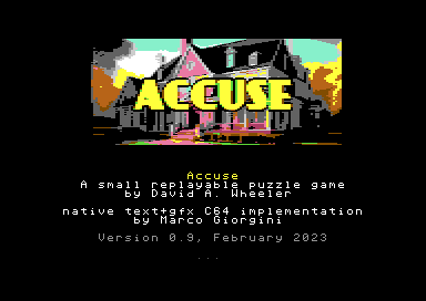 Game cover: Accuse