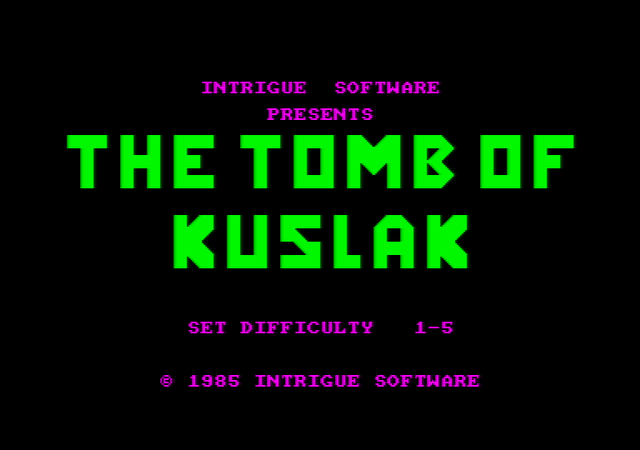 Game cover: The Tomb of Kuslak