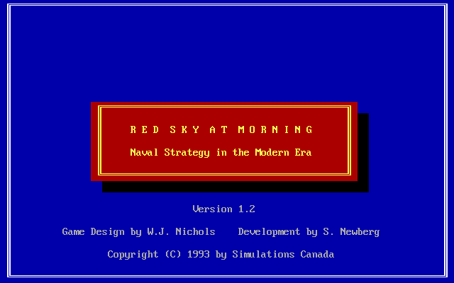 Game cover: Red Sky at Morning