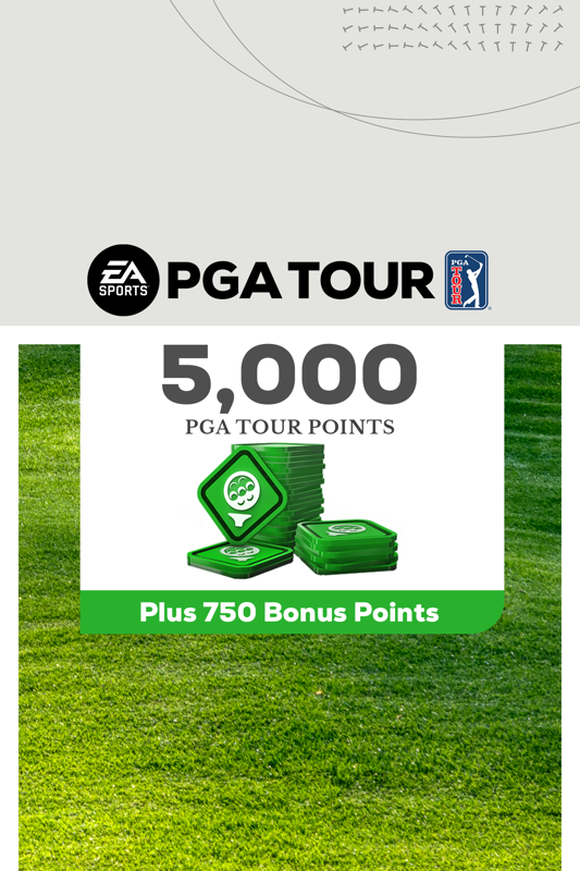 Game cover: PGA Tour: 5,000 PGA Tour Points - Plus 750 Bonus Points