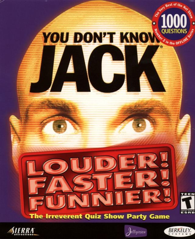 Game cover: You Don't Know Jack: Louder! Faster! Funnier!