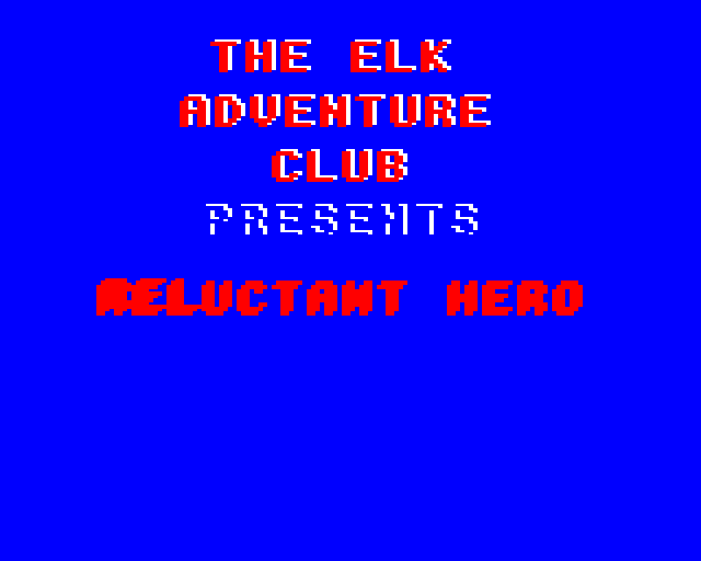 Game cover: Reluctant Hero