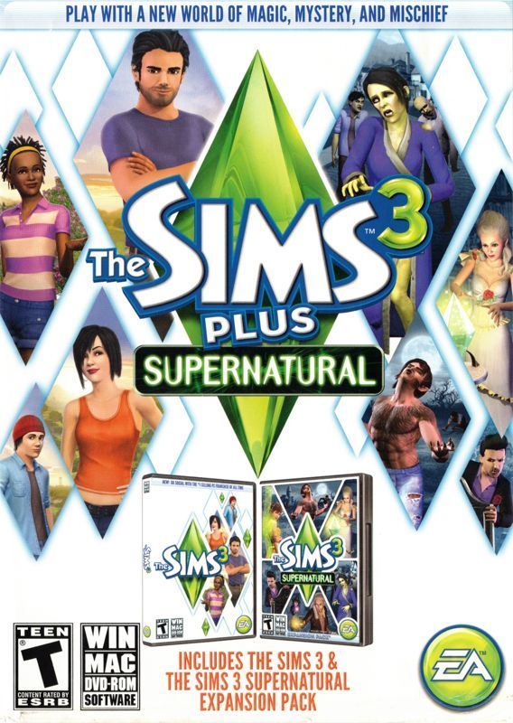Game cover: The Sims 3 Plus Supernatural