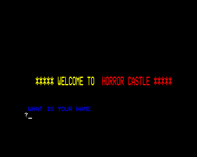 Game cover: Horror Castle
