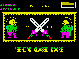 Game cover: Behind Closed Doors