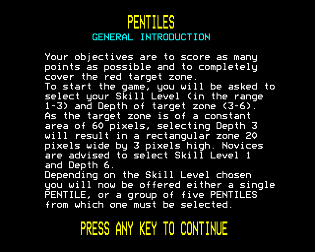 Game cover: Pentiles