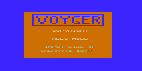 Game cover: Voyager