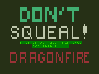 Game cover: Don't Squeal!