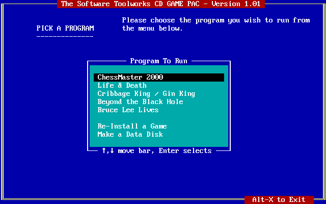 Game cover: The Software Toolworks CD Game Pack