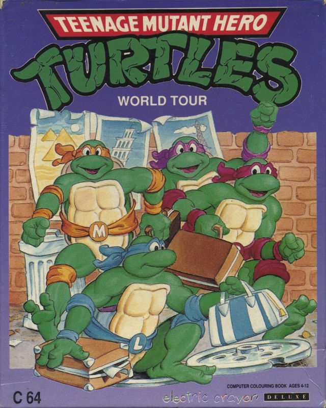 Game cover: Electric Crayon Deluxe: Teenage Mutant Ninja Turtles: World Tour