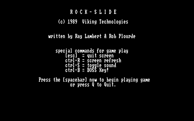 Game cover: Rock-Slide
