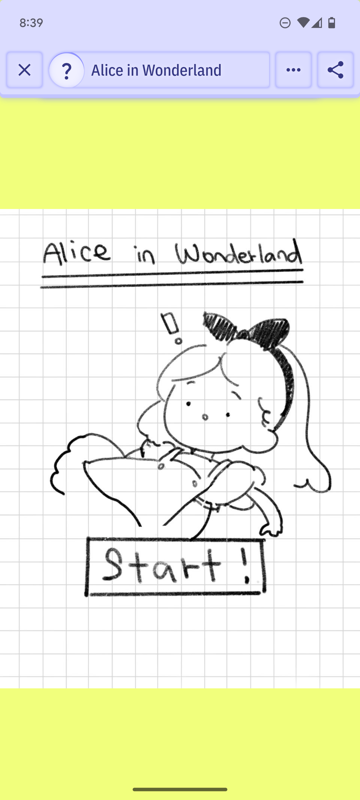 Game cover: Alice in Wonderland