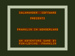 Game cover: Franklin in Wonderland